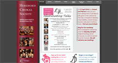 Desktop Screenshot of herefordchoralsociety.org