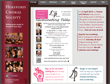 Tablet Screenshot of herefordchoralsociety.org